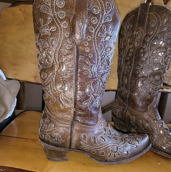 Women's Corral&Dan Post Boots *DETAILS IN DESCRIPTION* - Picture 1 of 9